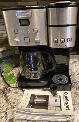 Cuisinart Coffee Center 12-Cup Coffee Maker K-Cup Single Serve Brewer,  Stainless