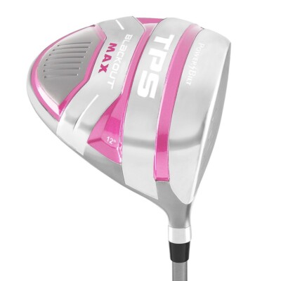 Powerbilt TPS Blackout Max Women's Driver 12º RH White/Pink -New!