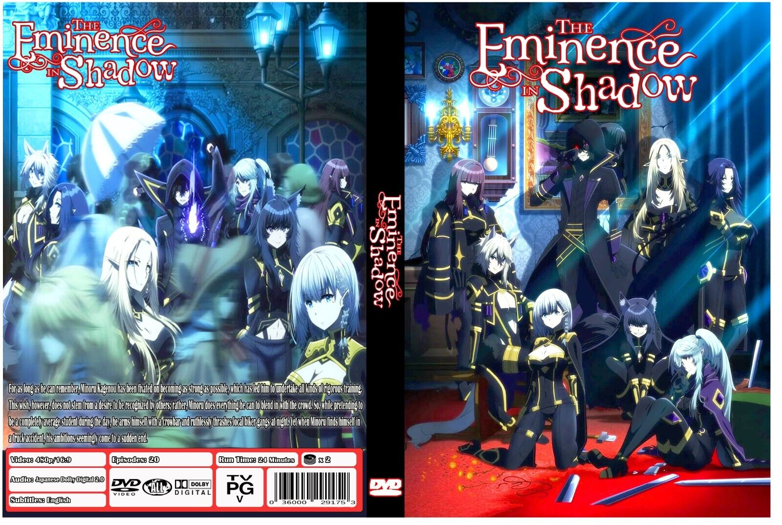 The Eminence in Shadow Anime Series Complete Season 1 Episodes 1-20