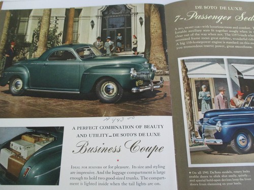 DE SOTO For 1941, 17 Feet of Sheer Beauty Advertising Book - Picture 5 of 6