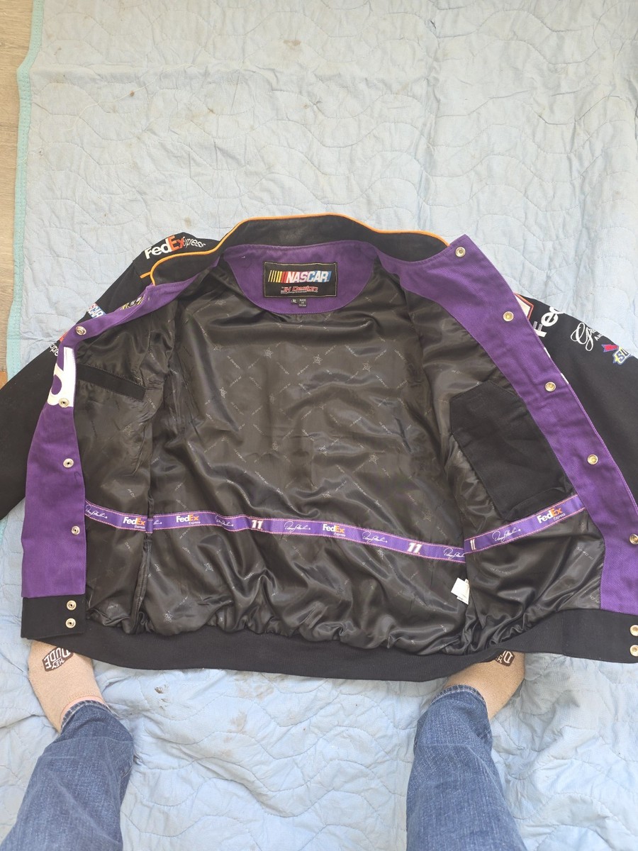 NASCAR FedEx Express Racing Jacket XL Denny Hamlin NWT JH Design