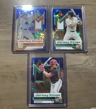 2025 Panini Donruss Baseball Rookie Jersey Kings Lot (3) - Rainer, Jung, King