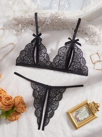 Women Sexy Open Cup Lingerie Backless Nightwear Underwear Bodysuit Sleepwear US