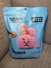 The Woobles 'COOKY' BT21 Beginners Crochet Kit Unopened w/ Hook