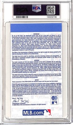 2004 World Series Game 4 Ticket Stub PSA 7 Red Sox Clinch | eBay