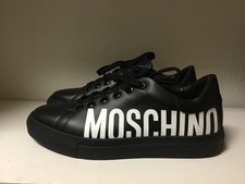 NEW in Box Black White Moschino Serena Low Trainers Women s Size EU 39/US 8.5
