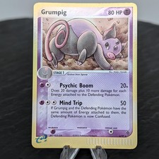 Carta Pokemon Grumpig 6/97 EX Dragon Reverse Holo rara LP e-reader ✨
