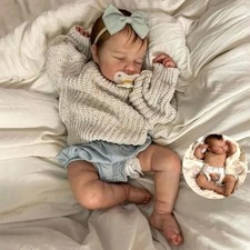 20" Reborn Baby Doll Girl Full Body Vinyl Silicone Newborn Baby with Accessories