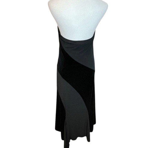 AB Studio Vintage 90s NEW Halter Black Maxi Witchy Whismygoth Gothic Women SZ M - Picture 23 of 24