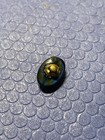 Antique Brown And Blue Glass Cat Eye Oval Button 4 Way Shank — photo 4