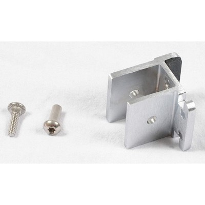ASI GLOBAL PARTITIONS 40-8562305 Door Stop and Keeper,Aluminum,Brushed 12V405