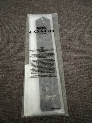 COACH CCE00 LEATHER BLACK BOOKMARK with GIFT BOX NWT NEW