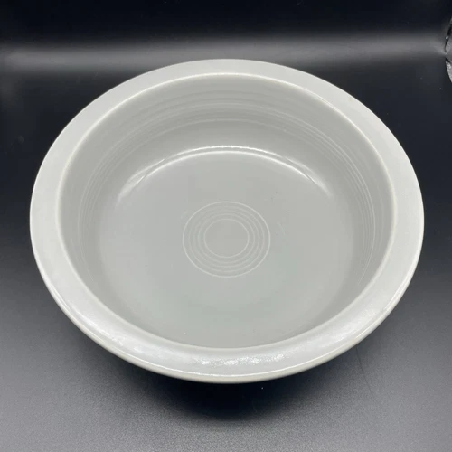 Vintage Fiestaware Gray Grey Serving Bowl 8.5" Retired 1950's