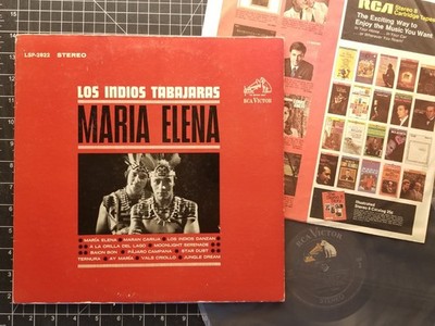 LOS INDIOS TABAJARAS Maria Elena LP 1963 VG+/VG+ Sweet And Savage LATIN Vinyl