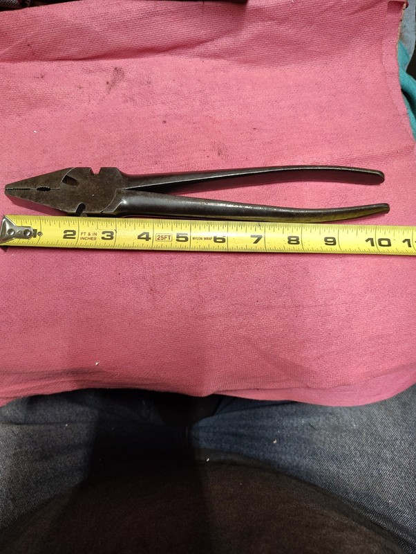 Vintage Wide Jaw Pliers Duck Bill With Wire Cutters 10.250" Unbranded