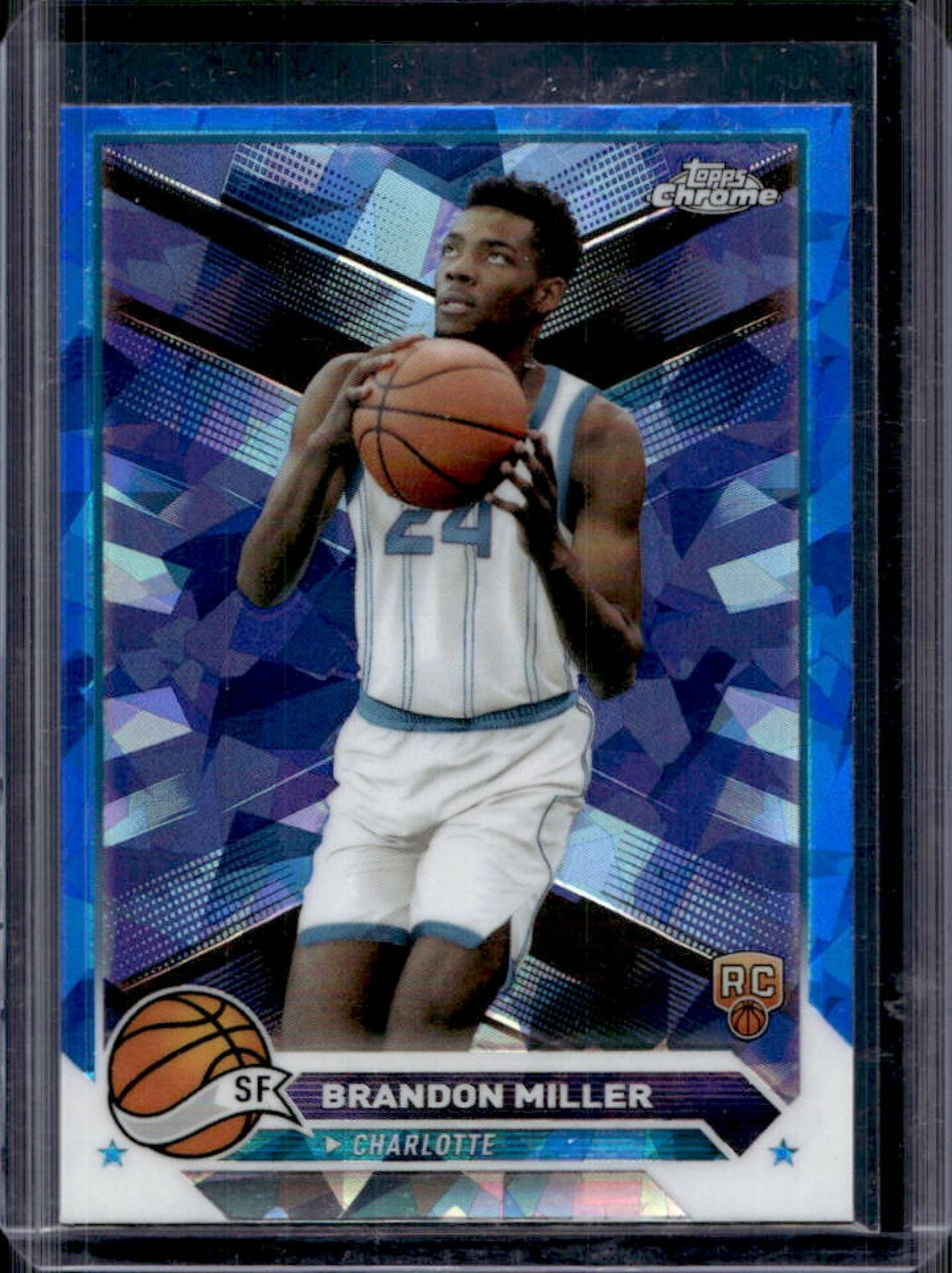 2023-24 Topps Chrome Sapphire Brandon Miller RC Rookie #127 Hornets