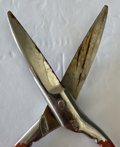 Wiss Schere Schere Schere KS USA orange Griff Flaschenöffner Vintage 60er Jahre - Bild 6 von 13