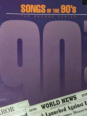 VIOLA Sheet Music Songs Of The 90's (Decade Series)  New-Old Stock 