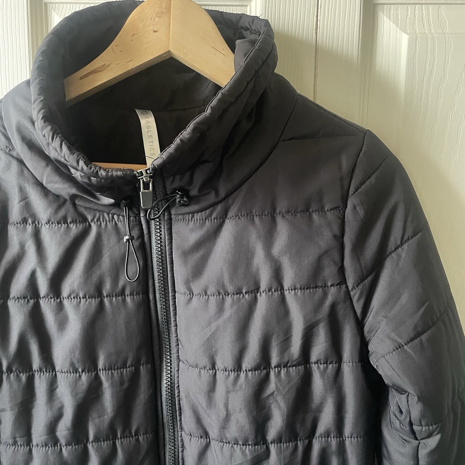 Fabletics Misha Black Puffer Jacket Womens Small … - image 4