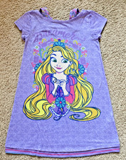 Disney Rapunzal - Girls - Short Sleeve - Pajama Gown - Size 7-8