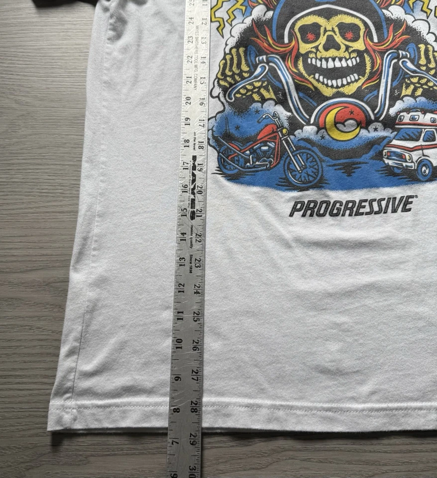 Футболка Sturgis Bike Week 2023 Размер L Progressive Skull Байкерская Южная Дакота Футболка S/S - Изображение 4 из 4