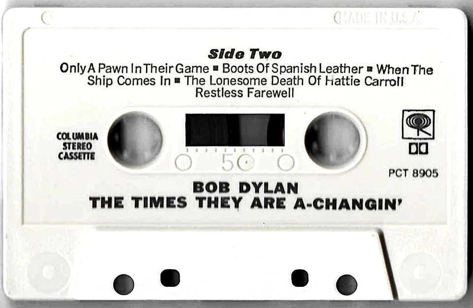 BOB DYLAN / THE TIMES THEY ARE A-CHANGIN' - Tested Cassette Tape - Image 2 of 3