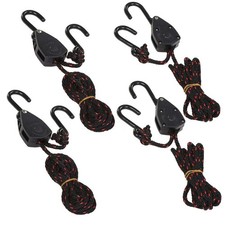 Rope Hanger Ratchet 8 FT Adjustable Heavy Duty Tie Down Kayak Canoe 4 PCS