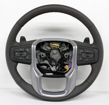 86827457 Oem Brown Leather Bronze Stitching Steering Wheel For Gmc Sierra 1500