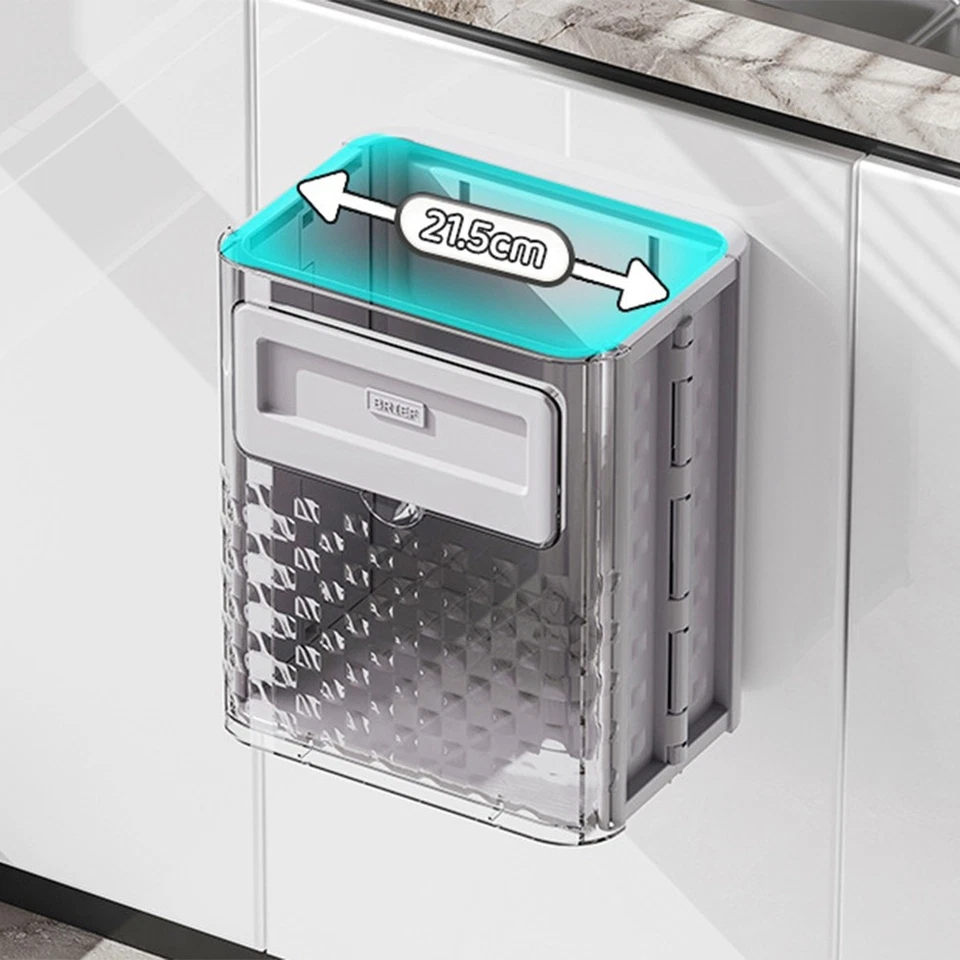 1X(HäNgender KüChenmüLleimer, Zusammenklappbarer MüLleimer, KüChenabfalleim5132 - Bild 3 von 4