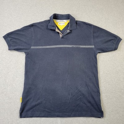 Tommy Hilfiger Athletics Polo Mens Large Blue Performance Shirt