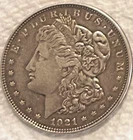 1921 P Morgan circulated with great patina good features & eye appeal free ship