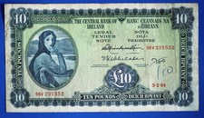 1964 Ireland Irish Eire Ten pounds £10 banknote, Lady Lavery [34149]