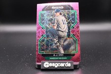 2022 Panini Prizm Draft Picks - #PDP126 A.J. Izzi Neon Pink Velocity Prizm