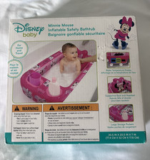 Disney baby Minnie Mouse Inflatable Safety Bathtub, Pink Travel Bath