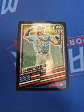 2026 Panini Stars & Stripes Prizm Charlie Sarsfield Ice Prizm Black # D To 39