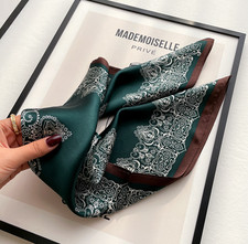 100 Mulberry Silk Scarf Neckerchief Shawl 53X53cm Bandana totem Print Wrap new