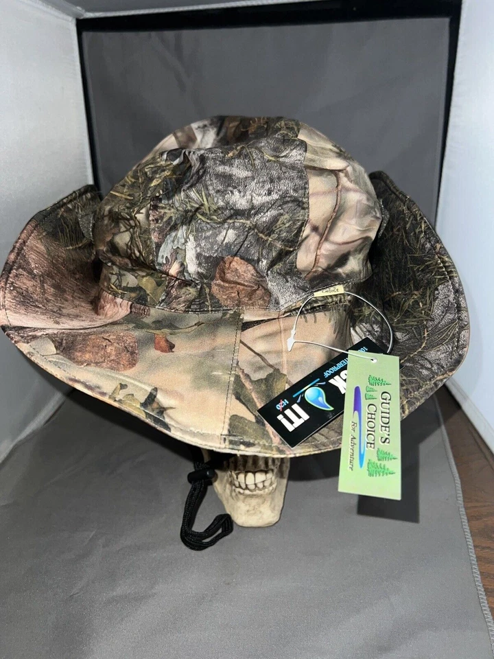 Waterproof Camo Boonie Hat Adjustable Size Fleece Lined - Image 4 of 4