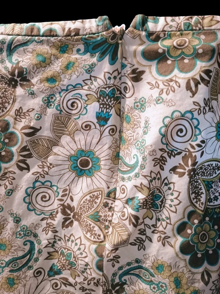 Falda Geoffrey Beene Deportiva Mujer Grande Bohemia Midi Acampanada Circular con Cremallera Lateral... Foto 3 de 4