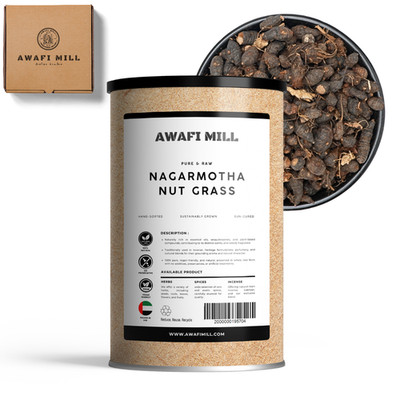 AWAFI MILL Nagarmotha Root (Cyperus scariosus)  Dried Whole Roots - 250 g | 9 Oz