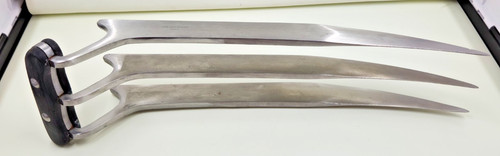 Wolverine Claws 3 Blade Metal Cosplay Prop 440 Stainless Steel Full Size