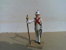 Stadden or similar, British Band Major on parade, well painted,  54mm lead, LM