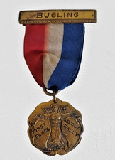 Boy Scout 1924 Merit Badge Metal “Bugling Scout Rally”, by Dieges & Clust