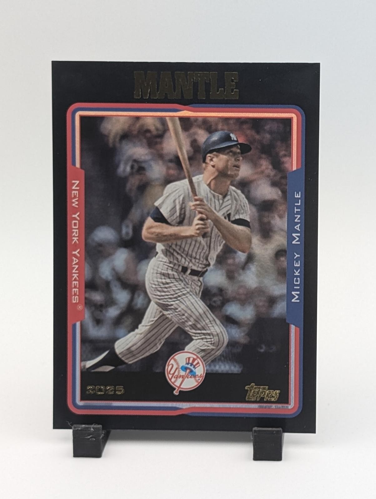 2025 Topps Archives #252 Mickey Mantle Black Foilboard