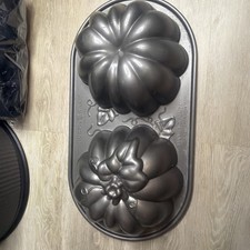 NORDIC WARE BABY 3-D PUMPKIN MOLD BUNDT CAKE PAN 5 CUP 1.2 Liters Made In USA