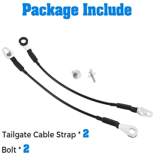 2 x Car Tailgate Cable Strap with Bolt Fit For 2014-2016 Sierra Limited 1500 - Picture 7 of 7