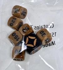 Pokemon TCG Shining Fates Die Set of 7 Dice From Elite Trainer Box New Sealed