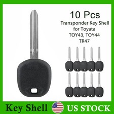 Lot 10x Head Transponder Key Shell Case Blank W Chip Slot For Toy43 Toy44 Tr47 Lot 10x Head Transponder Key Shell Case Blank W Chip Slot For Toy43 Toy44 Tr47