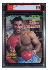 SPORTS ILLUSTRATED NEWSSTAND 1986 MIKE TYSON PSA 8.5 - 1ST ROOKIE COVER - CGC