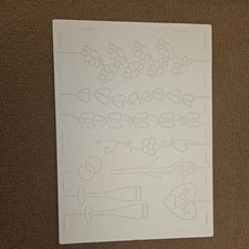 Embossing Board, Wedding, Double Sided 23.5x32cm, The Glitter Girls, Keepsake