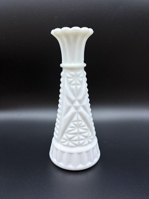   Vintage Milchglas Knospenvase Vase Anchor Hocking  